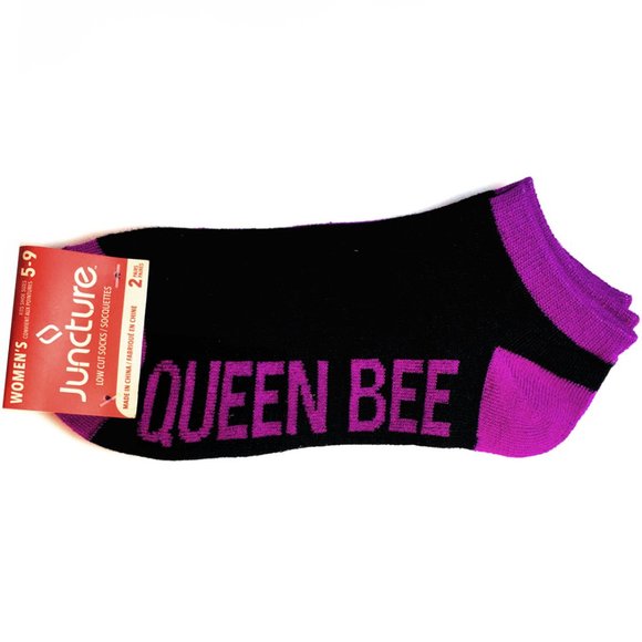 Accessories - *3/$15* QUEEN BEE + Purple Socks